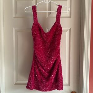 LIKE NEW Princess Polly Centerfold Sequin Mini Dress (Size US 2)
